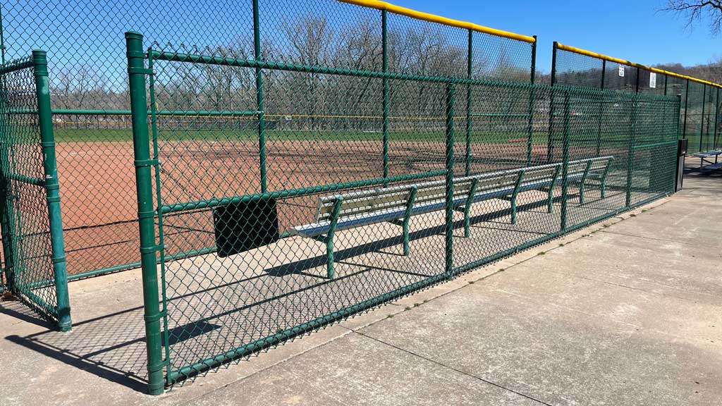 Green Chain Link Fence