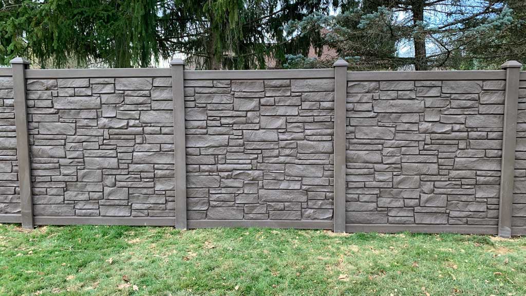 Molded Stone Fence