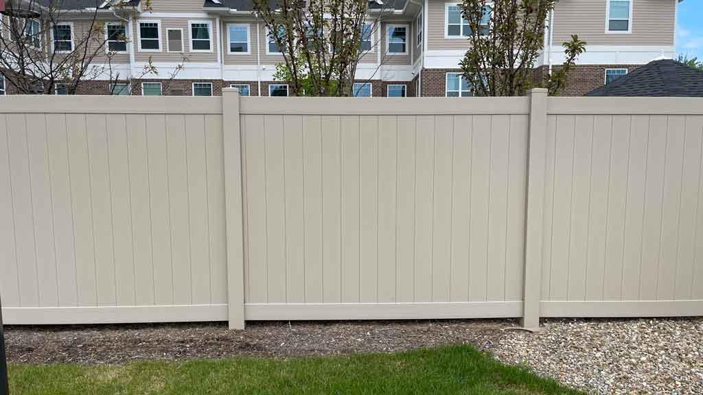 vinyl privacy fence section