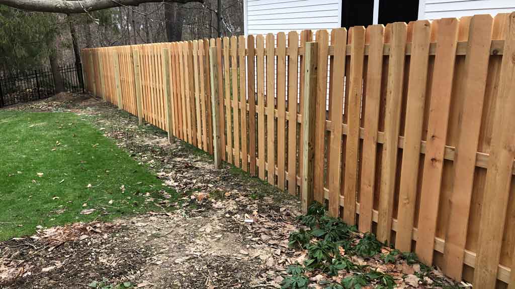 cedar wood privacy fence