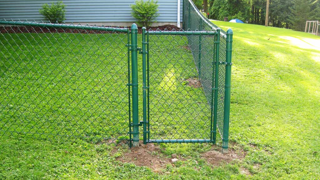 chain link fence gate