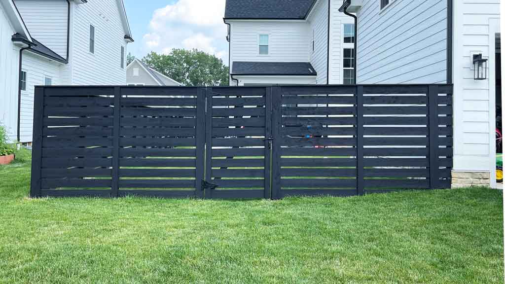 cedar horizontal privacy fence