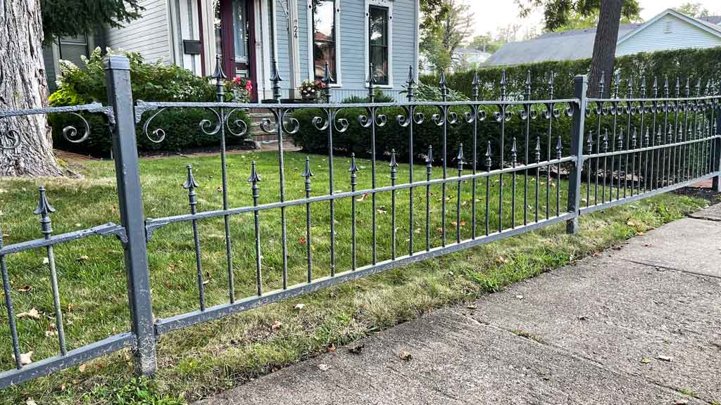 ornate wrought iron fence