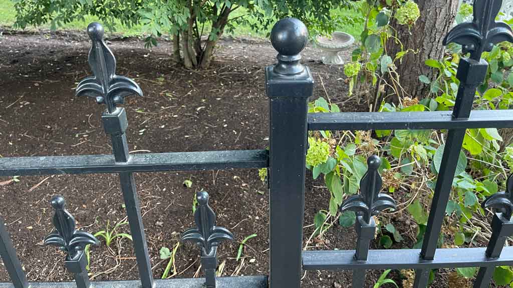 iron fence post