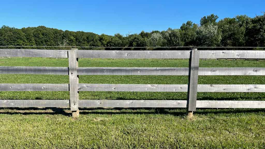 wood farm fence