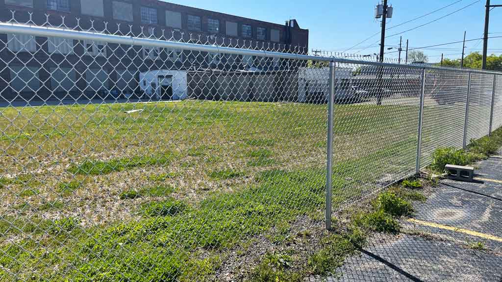 galvanized chain link fence