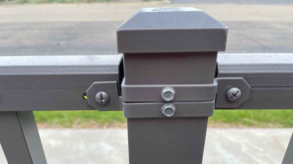 Strap style fence brackets