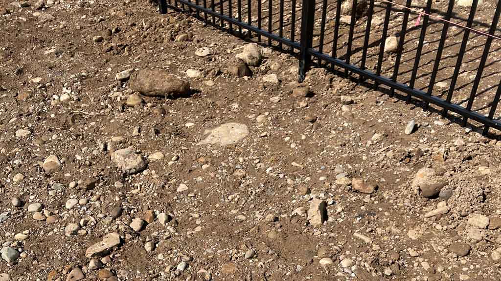 rocky ground for fence post holes