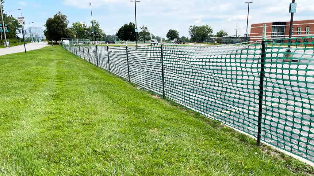 green snow fence