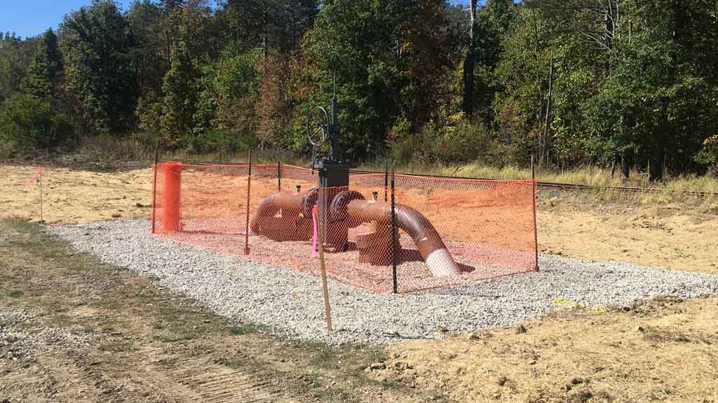 orange construction fence