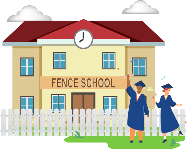 fence school logo