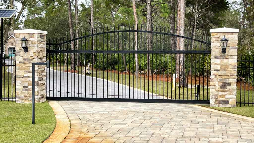 sliding aluminum gate