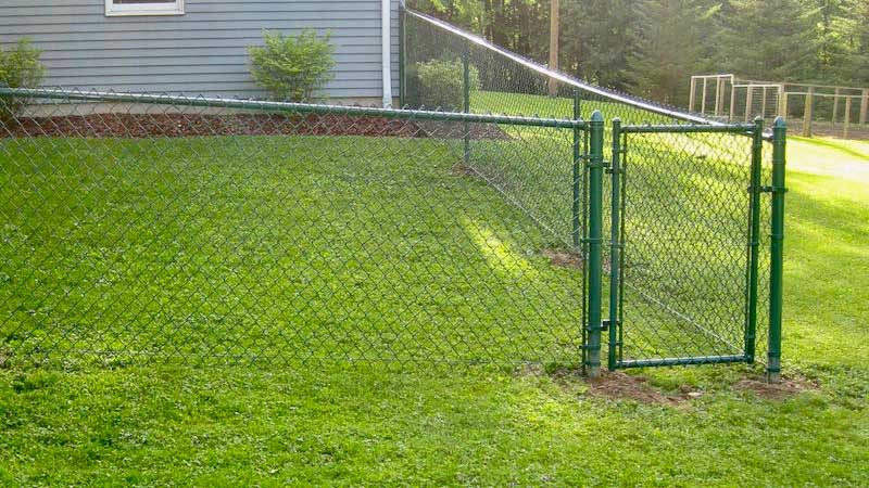 man gate in fence