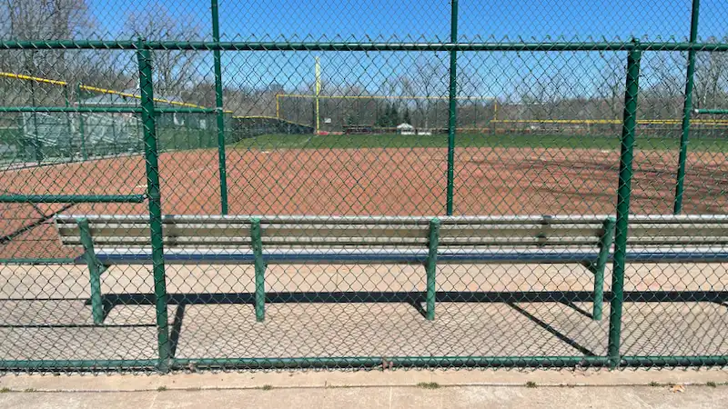 baseball dugout fence