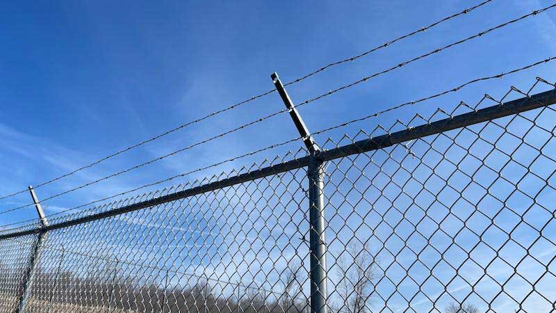 Galvanized Straight Line Razor Wire Fence